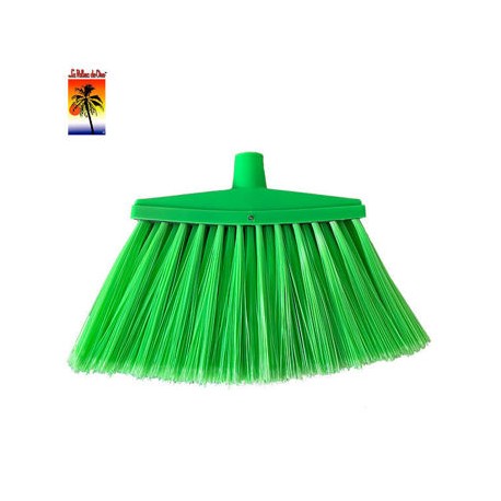 Escoba Abanico Delta color verde para areas exteriores Palma de Oro Sin baston