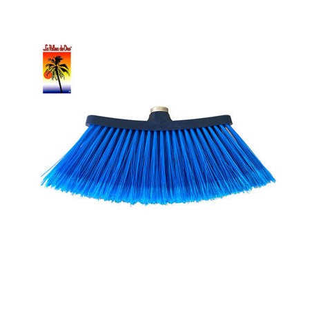 Escoba Vinilo color azul para areas de produccion Palma de Oro Sin baston