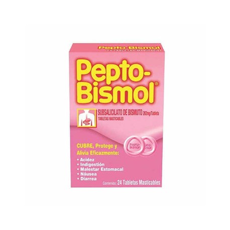 F. Pepto Bismol 24 Tabletas Procter & Gamble