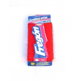 Fibra fregon con esponja interna color rojo Aseo