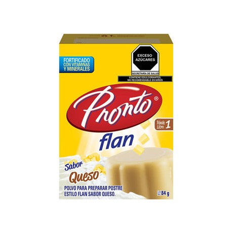 Flan de queso 84gr PRONTO