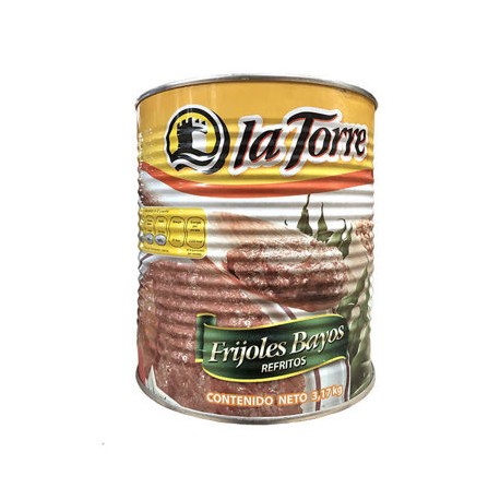Frijol bayo refrito La Torre Lata de 3.17 Kg