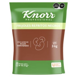 Frijol negro deshidratado Knorr Saco de 3 Kg