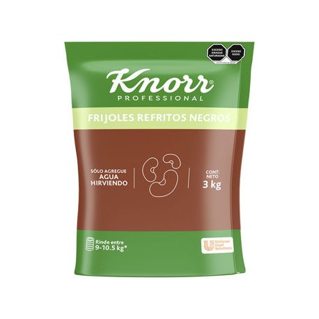 Frijol negro deshidratado Knorr Saco de 3 Kg