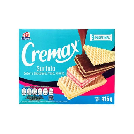 Galletas Cremax de Nieve surtidas 322 g (IEPS INC.)