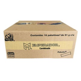 Galletas Emperador Combinada 16 paquetes de 91 g Gamesa (IEPS inc.)