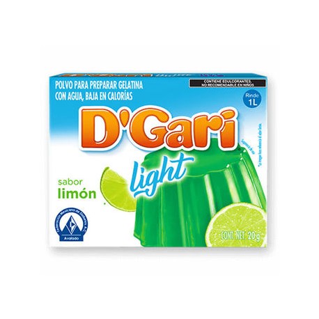 Gelatina Limon LIGHT DGari 24 de 20 g