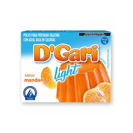 Gelatina Mandarina LIGHT DGari 24 de 20 g