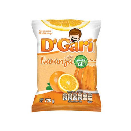 Gelatina Naranja DGari 720 g