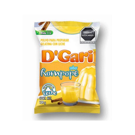 Gelatina Rompope con Leche DGari 720g
