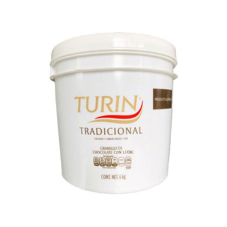 Granillo Chocolate con Leche Turin Cubeta 6 Kg (IEPS INC)